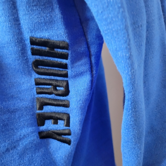 Hurley Men's Small H2O-Dri Modern Pullover Hoody Signal Blue Grey Lined Soft - Picture 10 of 14